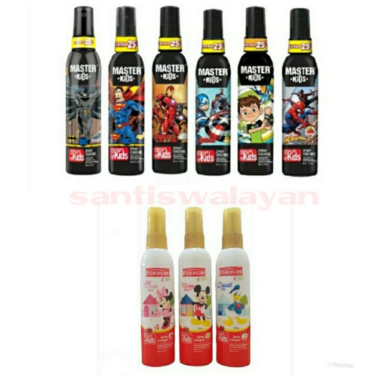 Jual Master Kids / Eskulin / B&B Spray Cologne 100ml | Shopee Indonesia