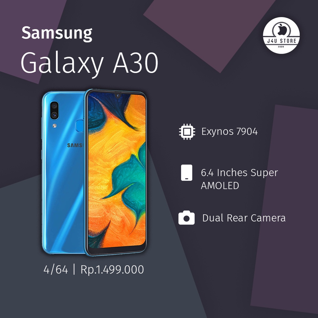 Jual samsung a30 4/64 second/bekas | Shopee Indonesia