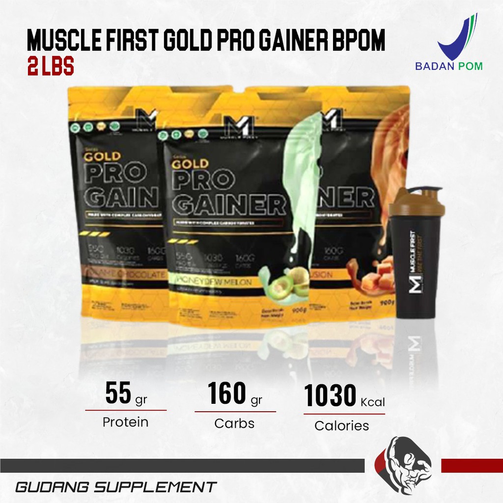 Jual MUSCLE FIRST M1 Gold Pro Gainer 2 Lbs - Susu Whey Penambah Berat ...