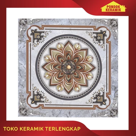 KERAMIK LANTAI DEKORATIF AVIGNON 40X40 KAIRO GREY