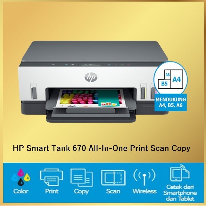 Jual Printer Hp Smart Tank 670 All In One Print Scan Copy Smarttank Shopee Indonesia 9892