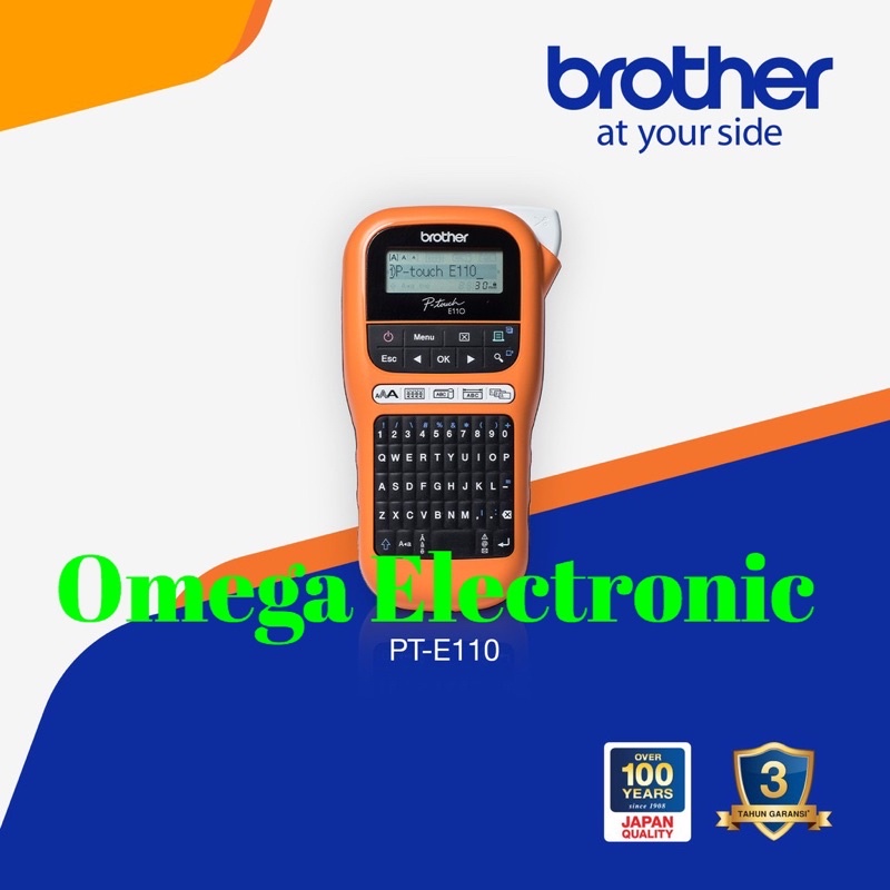 Jual RESMI Brother Label Printer PTE110VP Label Maker Electrician