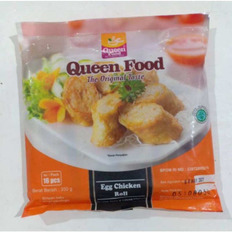 Jual Queen Food Egg Chicken Roll 350gr Shopee Indonesia