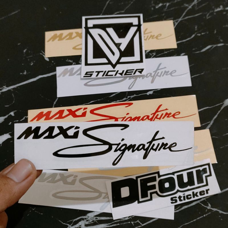 Jual STICKER MAXI SIGNATURE CUTTING | Shopee Indonesia