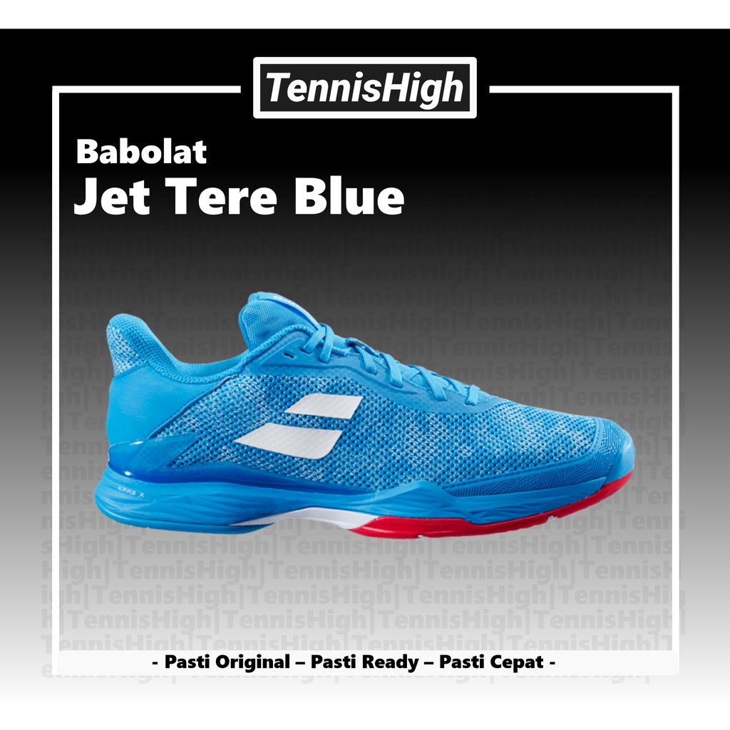 Sepatu Tenis Babolat Jet Tere Blue Tennis Shoes Original Terre Murah