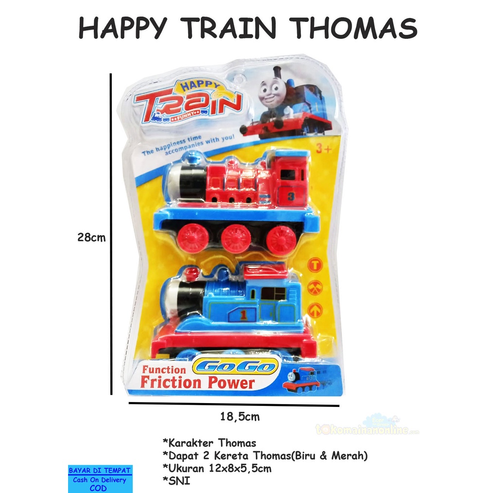 Jual HAPPY TRAIN THOMAS - 6801 MAINAN KERETA THOMis ISI 2 BISA JALAN ...