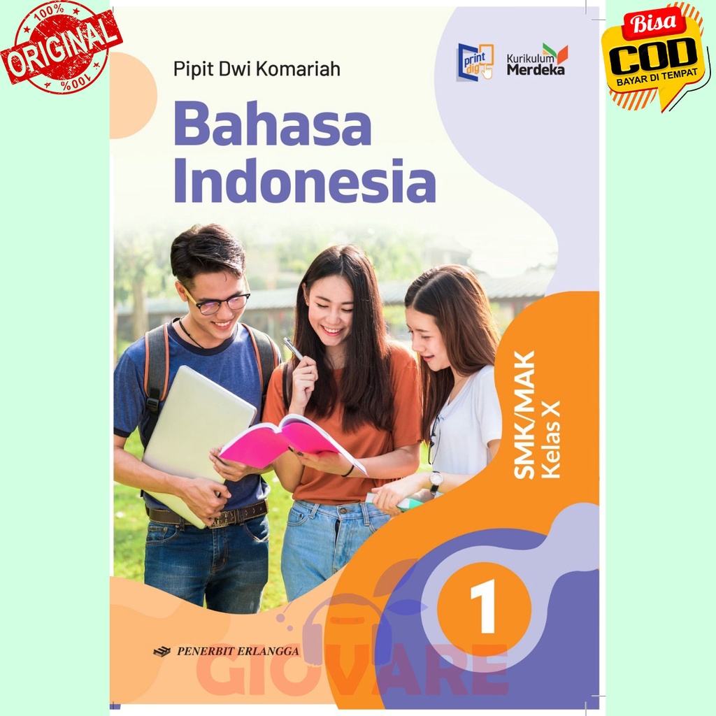 Jual BUKU BAHASA INDONESIA SMK KELAS 10 ERLANGGA KURIKULUM MERDEKA | B ...