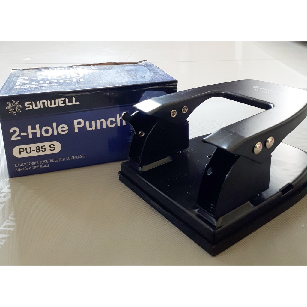 Jual Pembolong Kertaspunch Pu 85s Sunwell 2 Lubang Pelubang Kertas