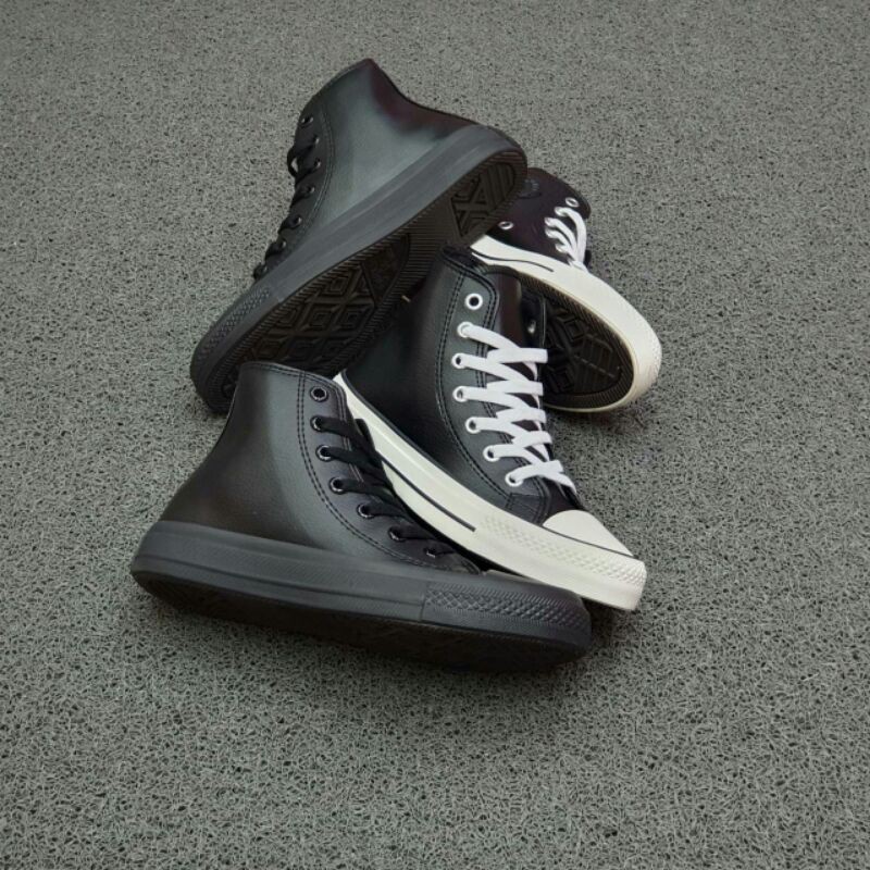 Jual SEPATU CONVERSE ALLSTAR KULIT HIGH SOL PREMIUM TERLARIS BISA