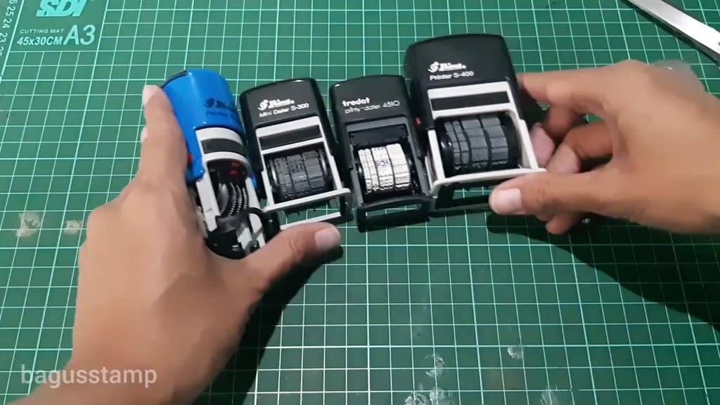 Jual STEMPEL CAP SHINY PRINTER R-524 DAN R-524D 1 WARNA ONTOMATIS ...