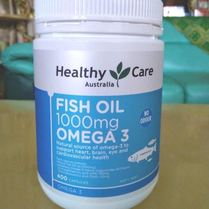 Jual HEALTHY CARE FISH OIL OMEGA 3 1000 MG MINYAK IKAN AUSTRALIA