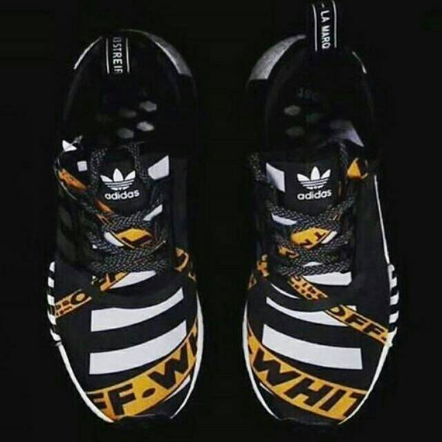 Jual Adidas NMD x OFF WHITE Black Yellow Shopee Indonesia