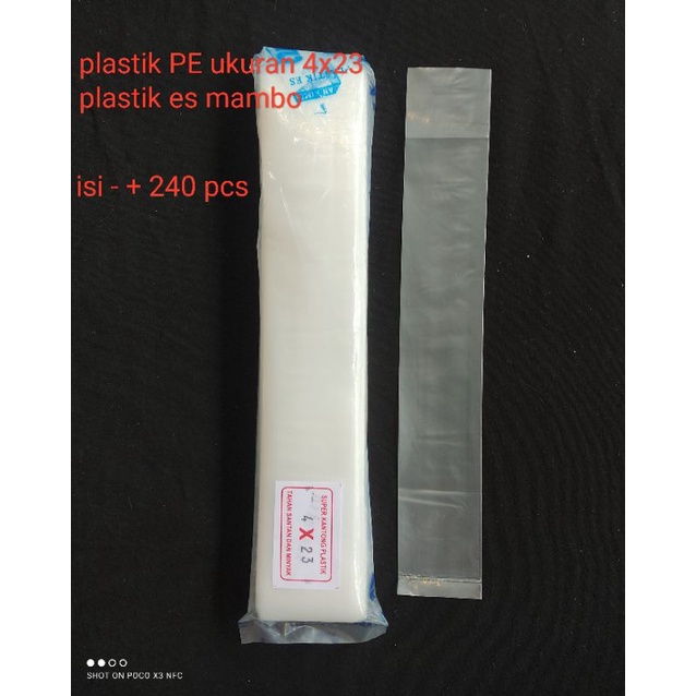 Jual Kantong Plastik Pe Ukuran 4x23 Plastik Es Mambo Shopee Indonesia 7549