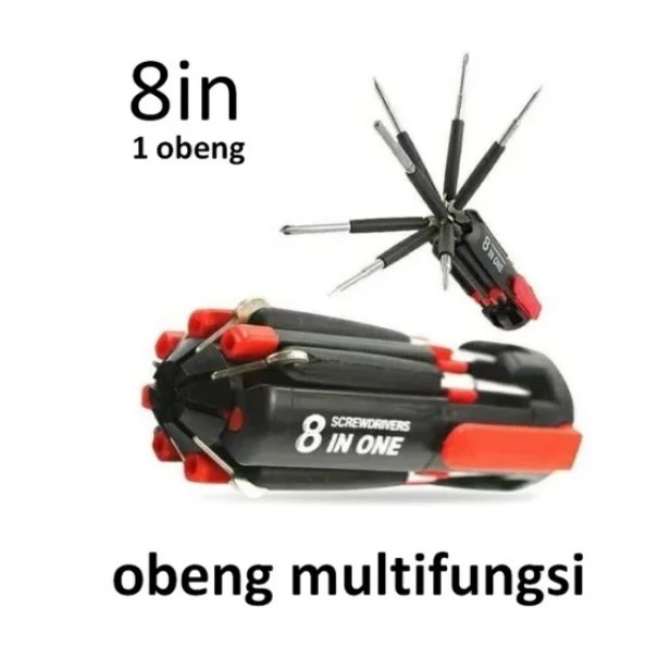 Jual Obeng Senter 8 In 1 Obeng Multifungsi Senter Lampu Led Multi ...