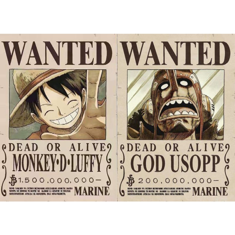 Jual Poster Wanted One Piece Shopee Indonesia