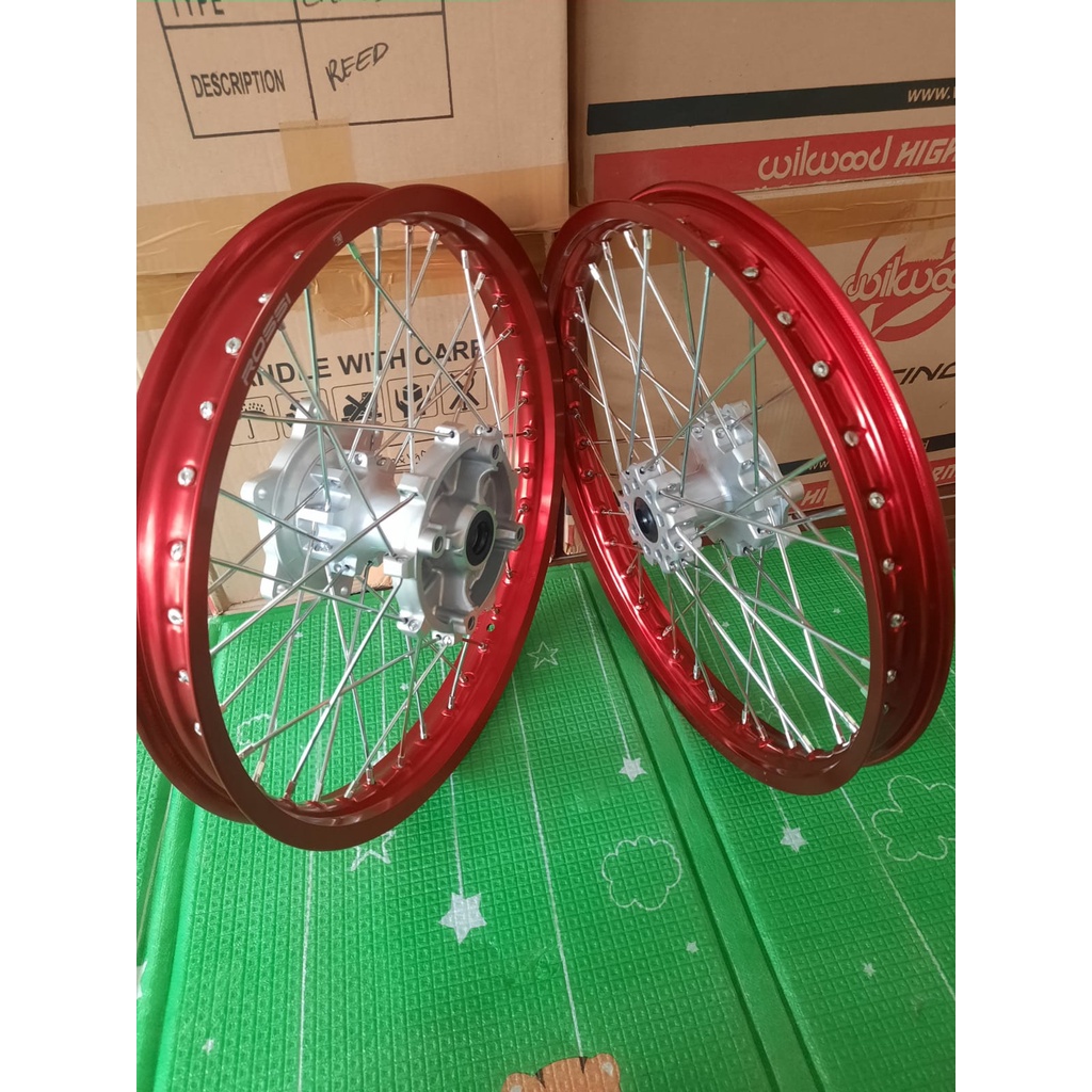 Jual VELG SET CACING PNP CRF150L UKURAN 140/160 RING 17 TANPA BAN WARNA ...