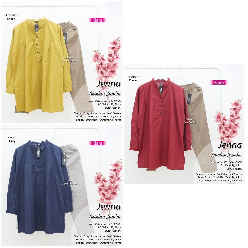 Jual TerBaik!! Novem Jenna Setelan Jumbo nyaman dipakai | Shopee Indonesia