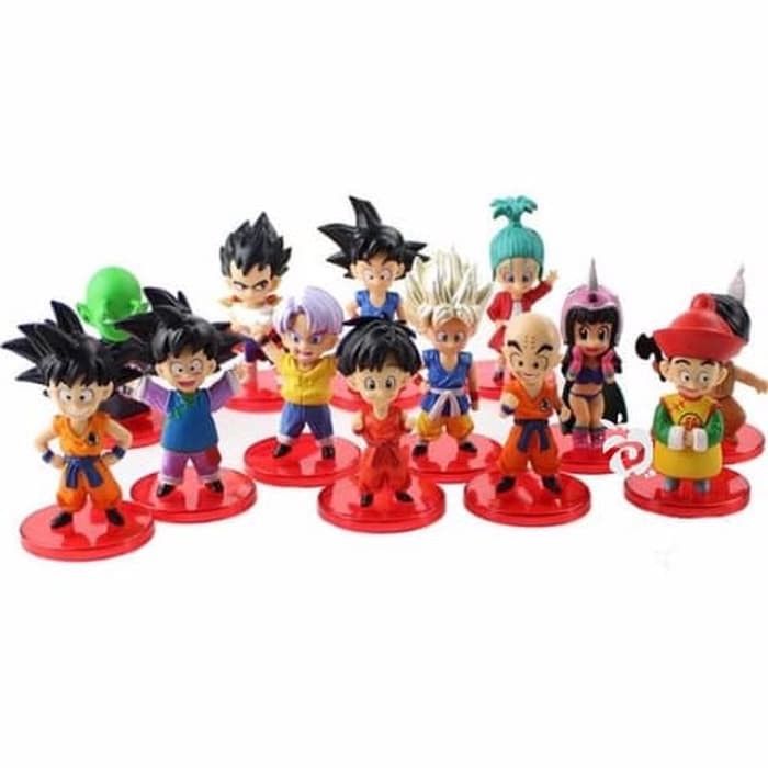 Jual Dragon Ball Chibi Figure Set 13 Mainan Pajangan Miniatur Topper ...