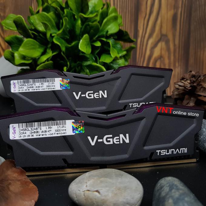 Jual V-GEN TSUNAMI DDR4 (2x8GB) 16GB 3200MHz | RAM GAMING DUAL CHANNEL ...