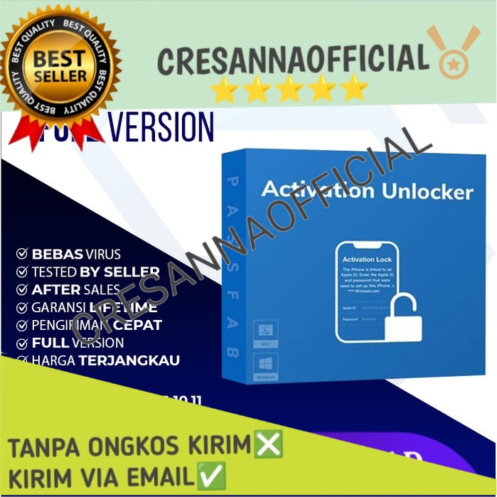 Jual PassFab Activation Unlocker 4 [WIN] Aplikasi Untuk Unlock Screen