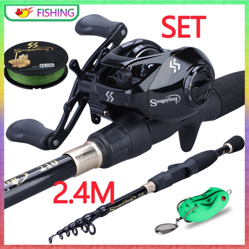 Jual Full Set M M Joran Pancing Dan Casting Reel Memancing Reel Pancing Fishing Joran