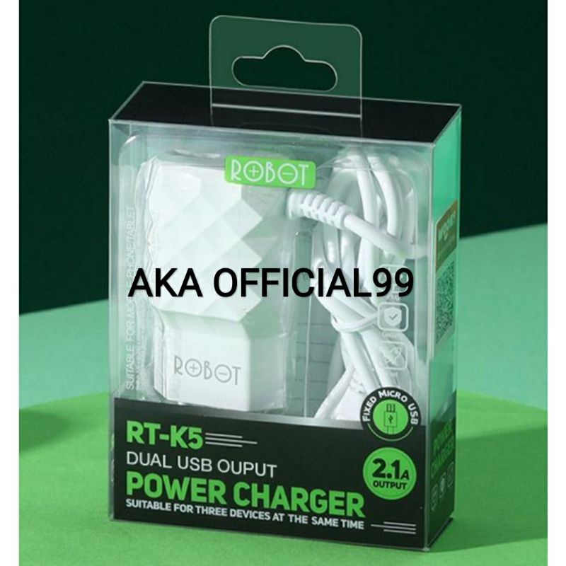 Jual ROBOT RTK5 RT-K5 2.1A 3 OUTPUT CHARGER MICRO FAST CHARGING ...
