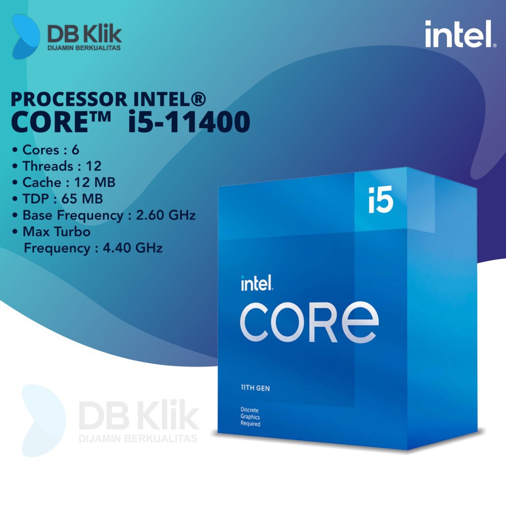 Jual PROCESSOR INTEL CORE I5 11400 LGA 1200 BOX RESMI | Shopee Indonesia