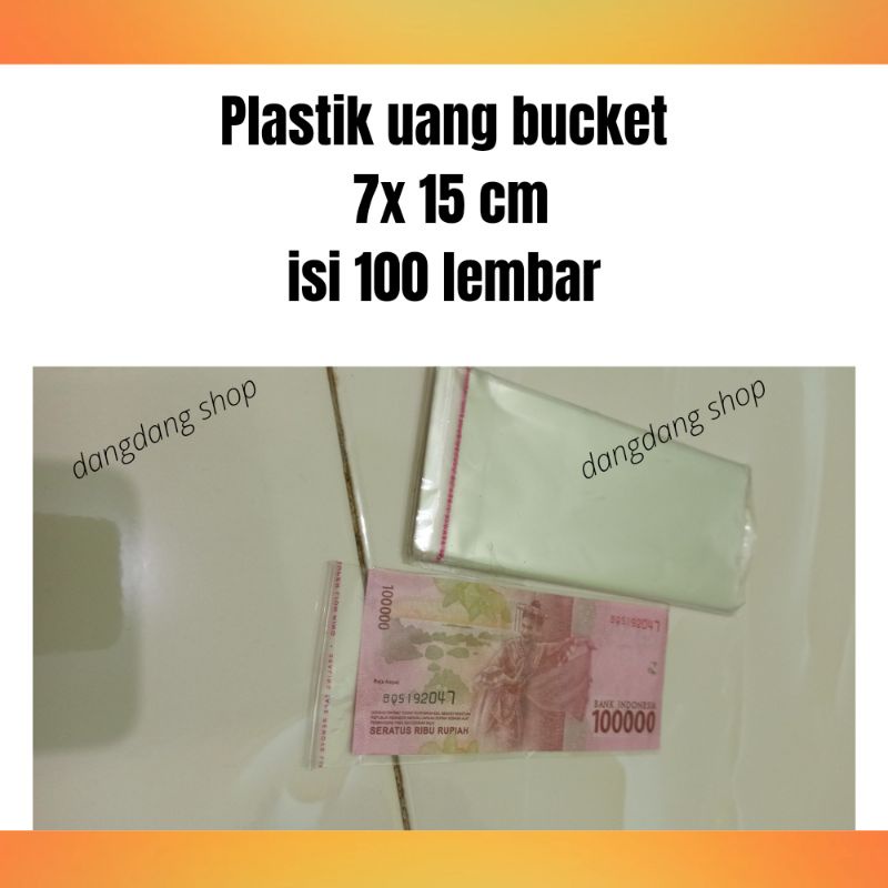 Jual Plastik uang bucket 100 lembar | Shopee Indonesia