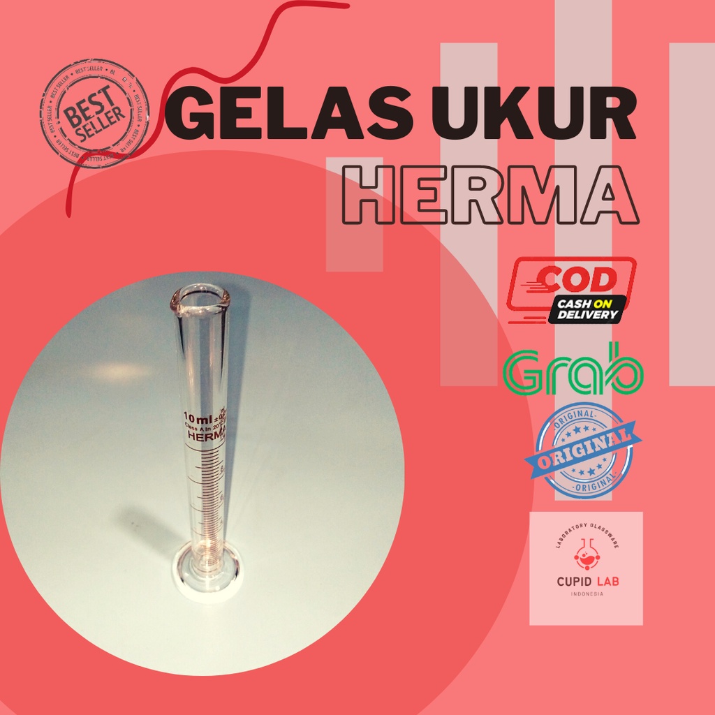 Jual Gelas Ukur Herma 5 Ml Measuring Cylinder Kaca 10 Ml Shopee Indonesia 9852