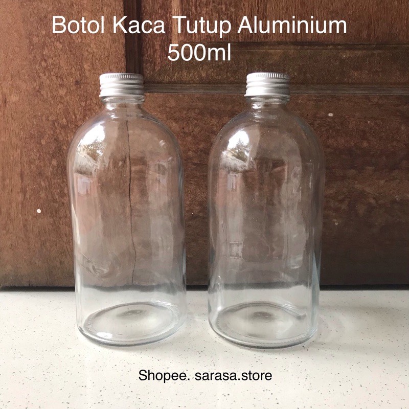 Jual Botol kaca tutup aluminium premium 500 ml Kopi Jus packaging ...