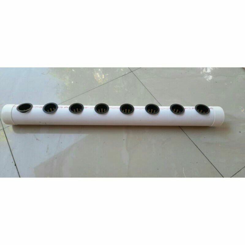 pipa hidroponik 2.5 inc 80cm maks.8 lubang