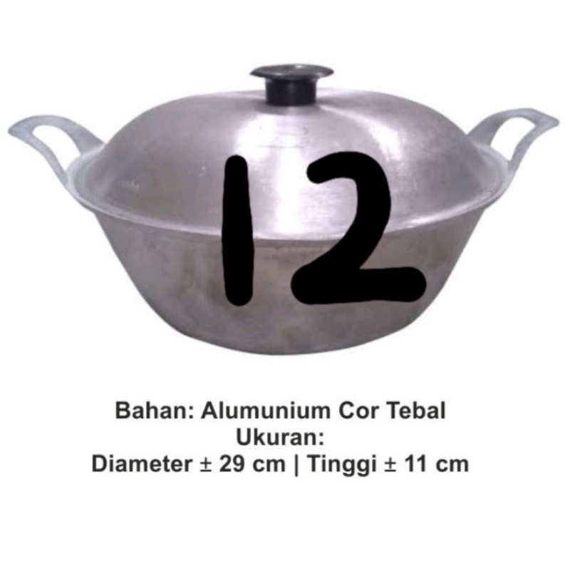 Jual panci katel citel no 12 citel alumunium tebal | Shopee Indonesia