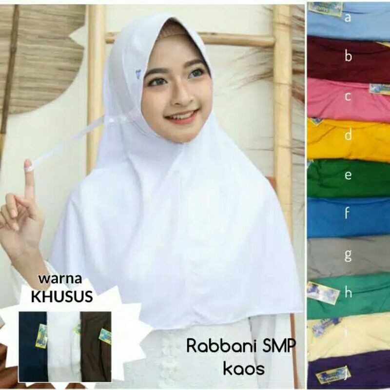 Jual Jilbab Sekolah Rabbani KW Serut SD SMP | Shopee Indonesia