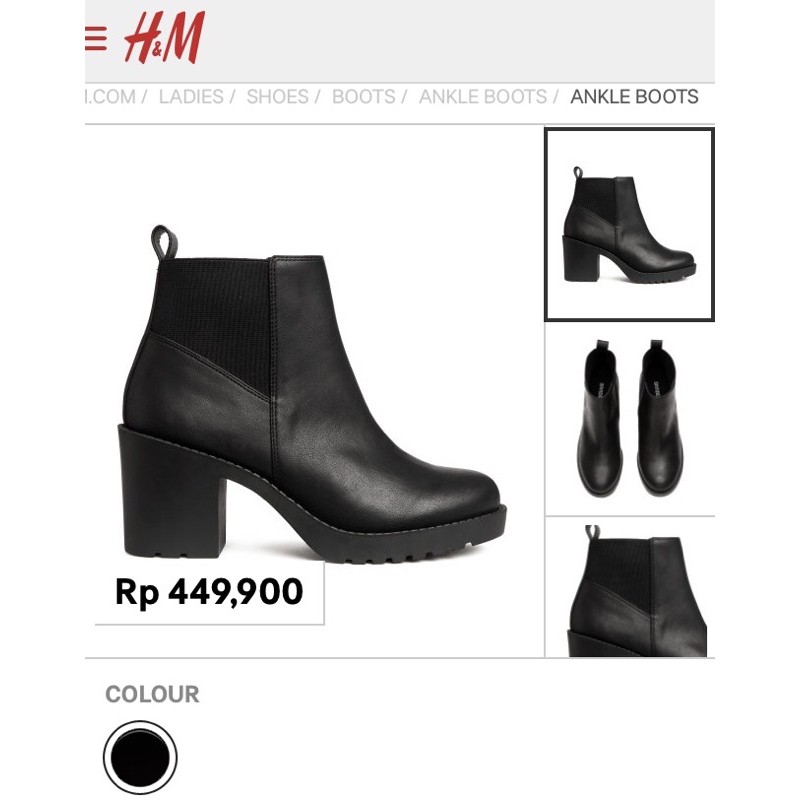 Jual ankle boots h m preloved Shopee Indonesia