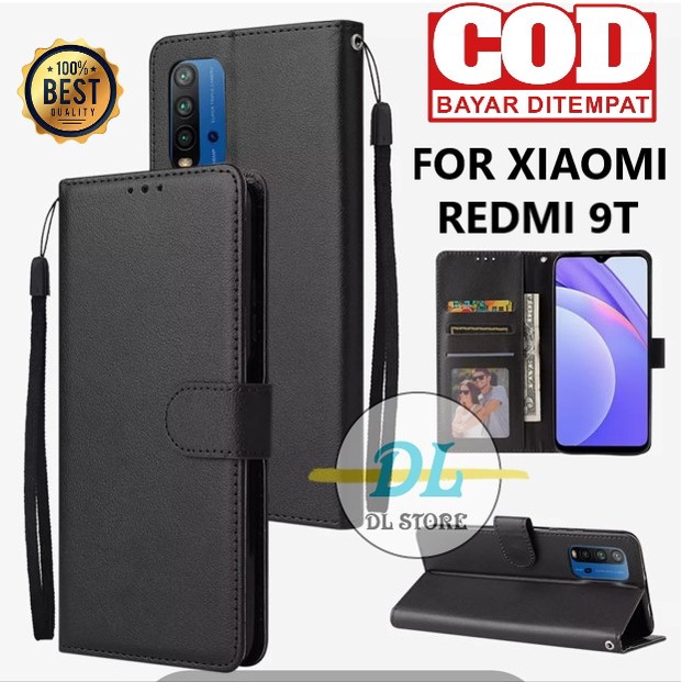 Xiaomi Redmi 9T Hoesje Portemonnee Book Case Met Uilen Print