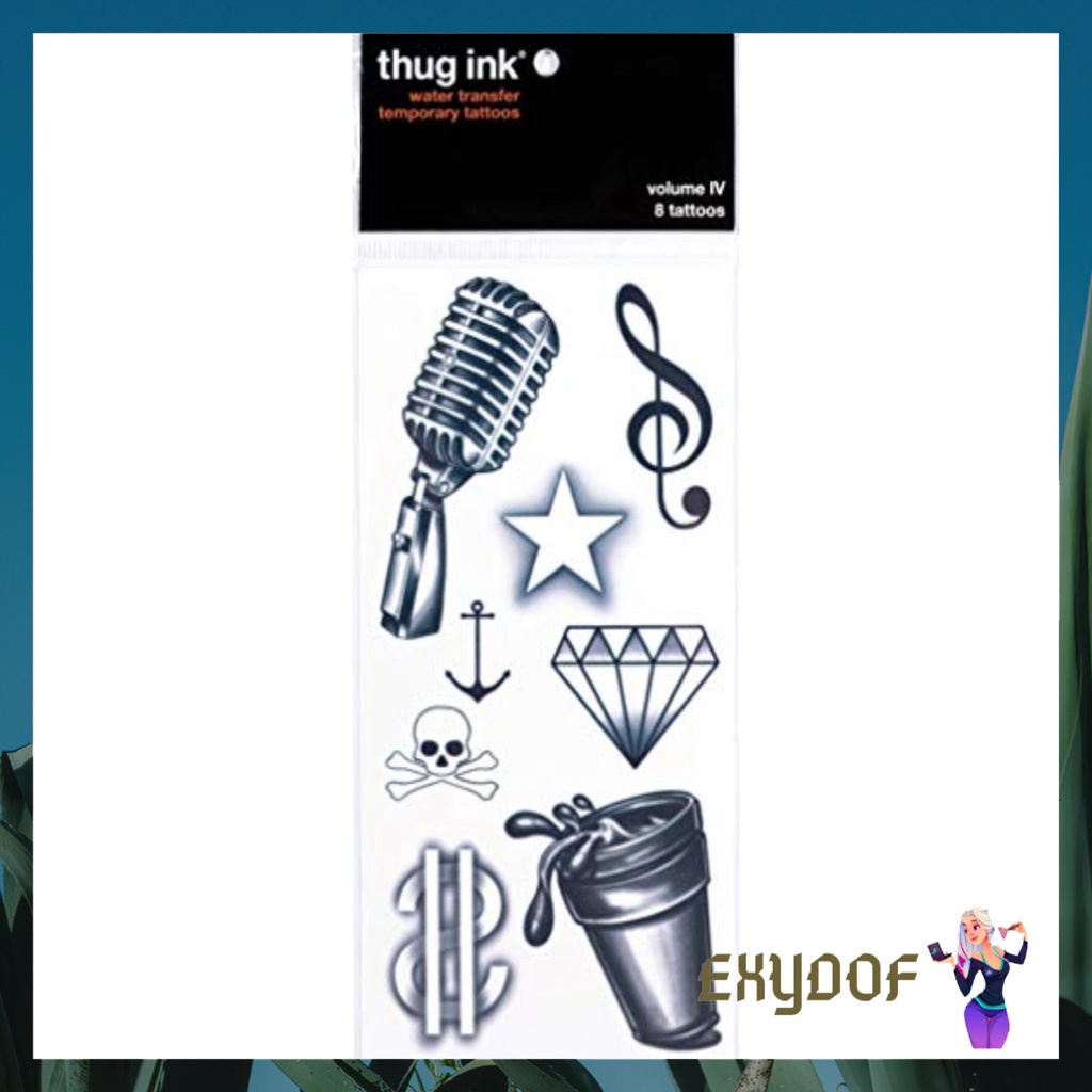 Jual THUG INK TEMPORARY TATTOOS VOLUME IV 8 TEMPORARY TATTOOS FACE