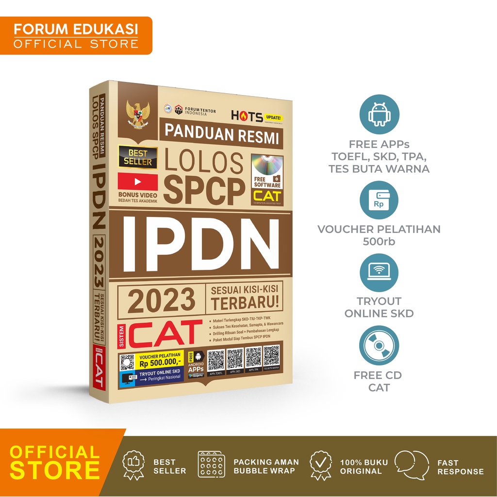 Jual PANDUAN RESMI LOLOS SPCP IPDN NEW UPDATE (2024-2025) + BONUS KITAB ...