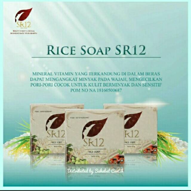 Jual RICE SOAP SR 12 HERBAL SKINCARE ALAMI 100 tanpa bahan kimia untuk