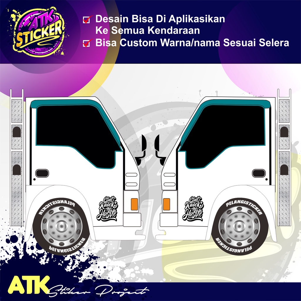 Jual Stiker Pintu Truck Sticker Pintu Truck Kanan Kiri Bawah Bahan