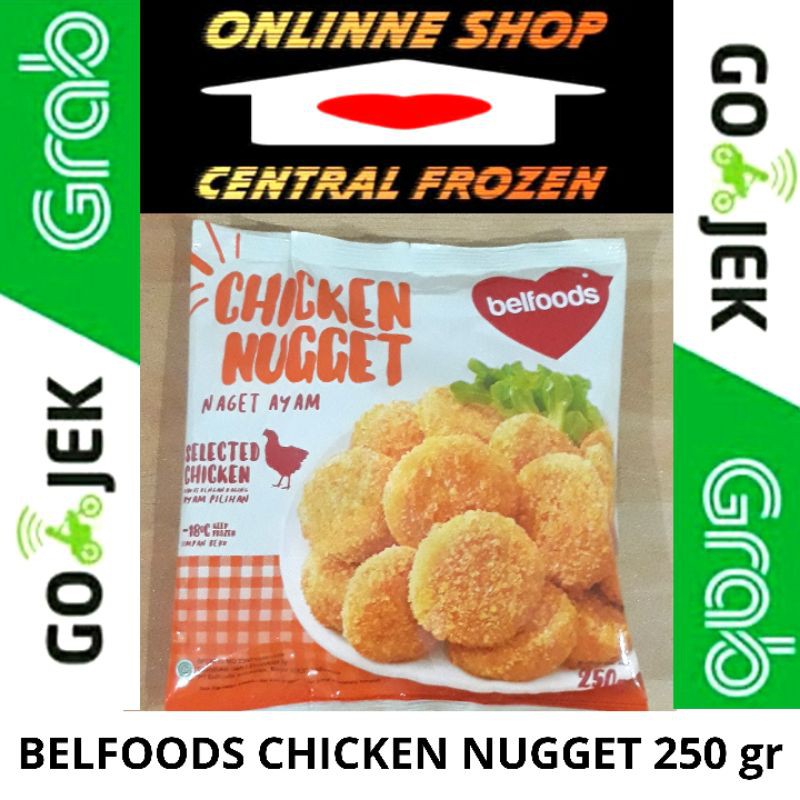 Jual BELFOODS CHICKEN NUGGET 250 GRAM CENTRAL FROZEN | Shopee Indonesia