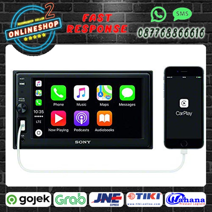Sony XAV-AX1005DB 6.2 inch Apple CarPlay DAB Receiver | Achetez sur