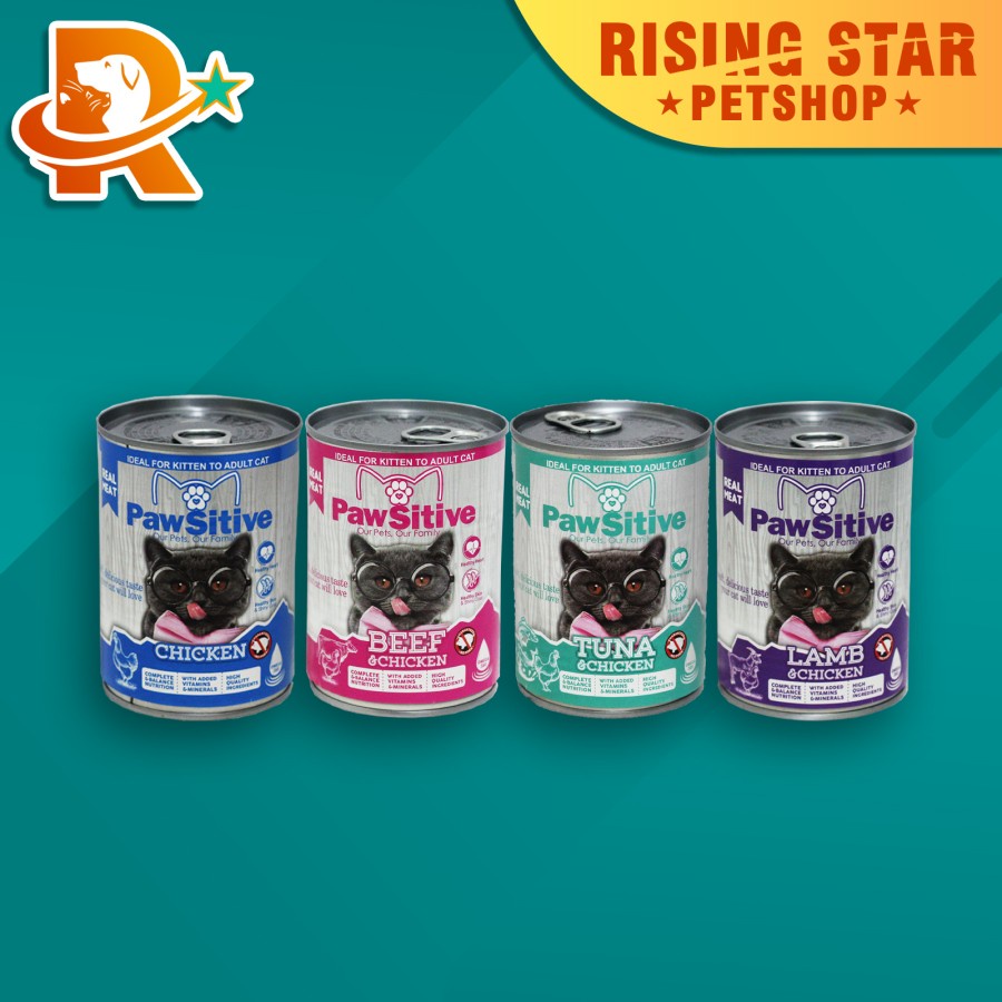 Jual Pawsitive Makanan Basah Wet Food Anak Kucing Dewasa Kaleng 400 ...