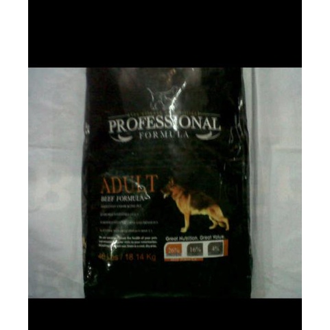 Jual PROMO Dog food profesional formula beef 18kg | Shopee Indonesia