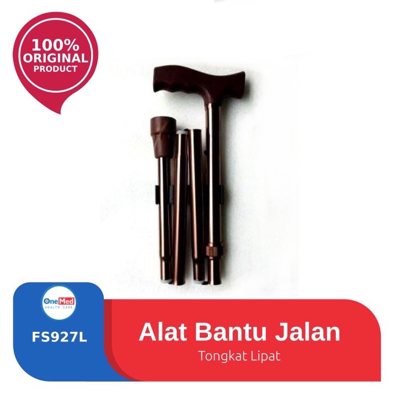 Jual Tongkat Lipat Onemed Tongkat Lipat Alat Bantu Jalan Walking Stick Kaki Lansia Serbaguna