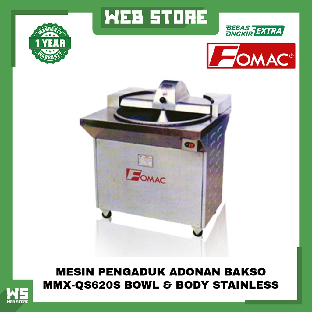 Jual Mesin Pengaduk Adonan Daging Bakso Bowl Silent Cutter Mmx Qs620s