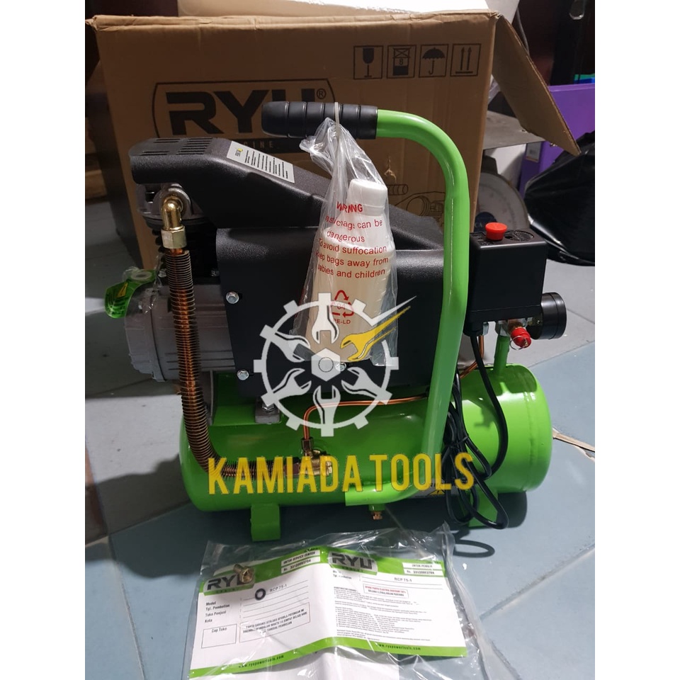 Jual KOMPRESOR RYU RCP75-1 KOMPRESOR LISTRIK RYU / KOMPRESOR 3/4HP 0.7 ...
