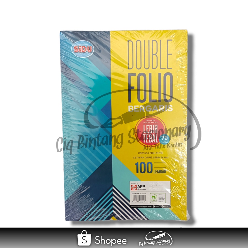 Jual Kertas/Double Folio Bergaris Murah 100 Lbr | Shopee Indonesia