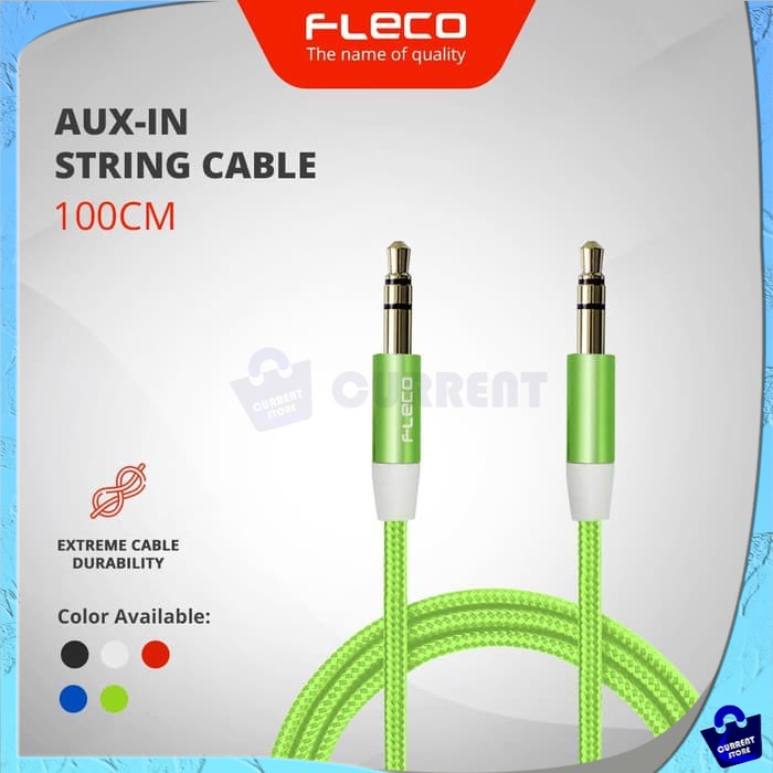 Jual Kabel AUX FLECO STRING 100cm | Shopee Indonesia