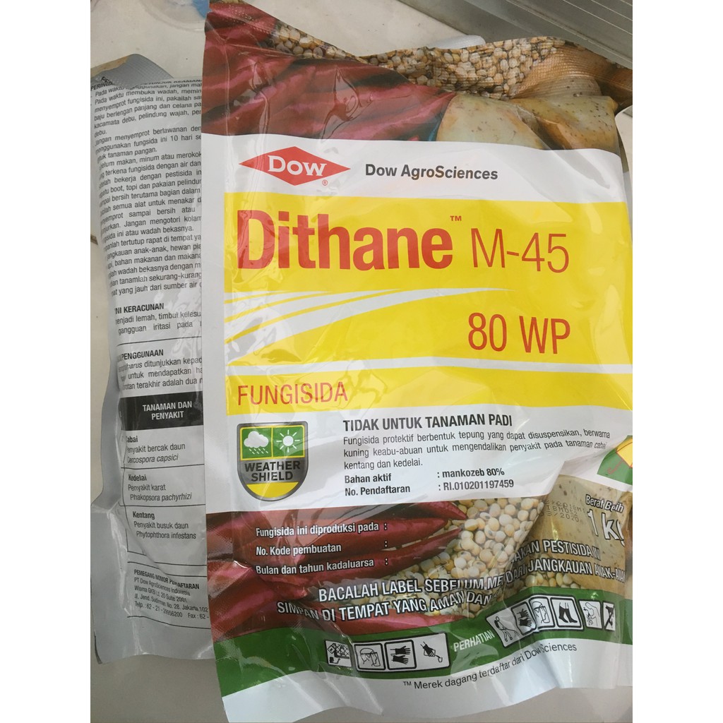 Jual Fungisida Dow Dithane M45 80WP 1000 gr pembasmi busuk batang ...