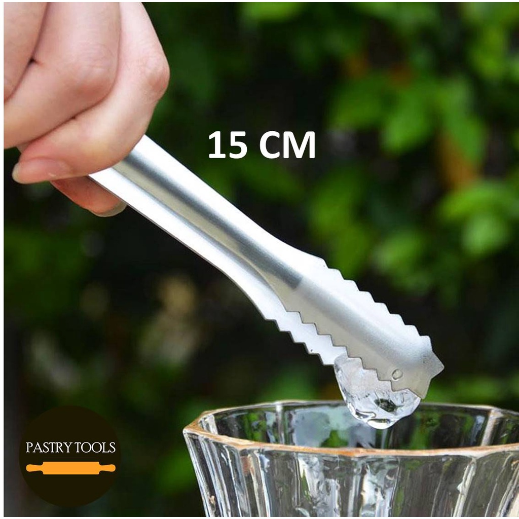 Jual STAINLESS STEEL ICE CUBE TONGS 15 CM Shopee Indonesia